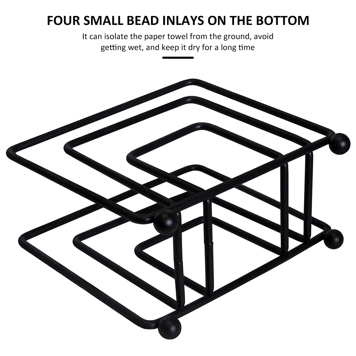 Napkin Holder for Table Freestanding Napkin Holder Dispenser Minimalist Paper Napkin Holder Iron Napkin Dispenser Reusable Table 3