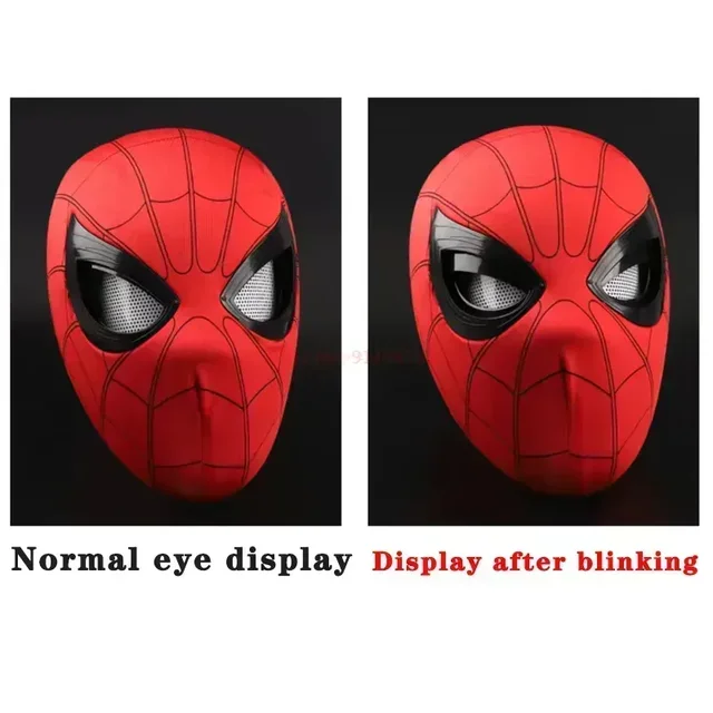 New Spider-man:no Way Home Spider Man Mask Luxury Helmet Rechargeable  Remote Eyes Movable Mask With Led Cosplay Gift Cool Toys - AliExpress