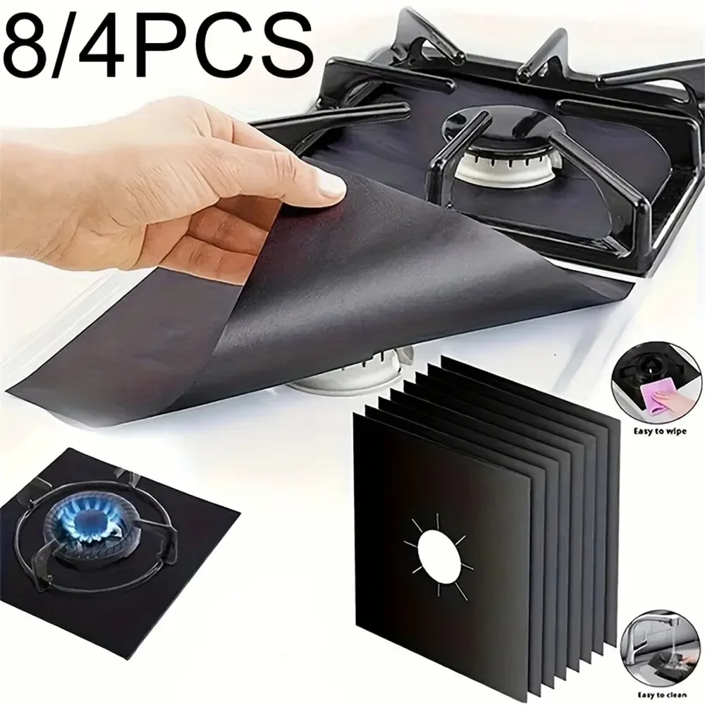 Reusable PTFE Stove Cover Protector For Gas Stoves - Silver, Heat Resistant, 62 X 41.5 Cm, Non-Stick & Washable