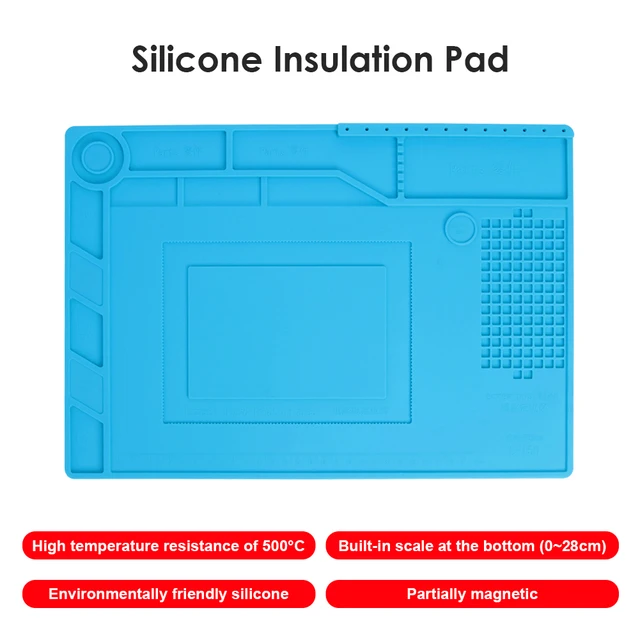 Silicone Soldering Mat ESD Antistatic Heat Resistant Insulation