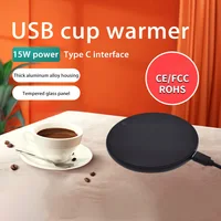 USB Heating Pad Coffee Cup Heater Mug Warmer Electic Milk Tea Water Thermostatic Coasters Cup Warmer For Home Office Desk DC 5V 1