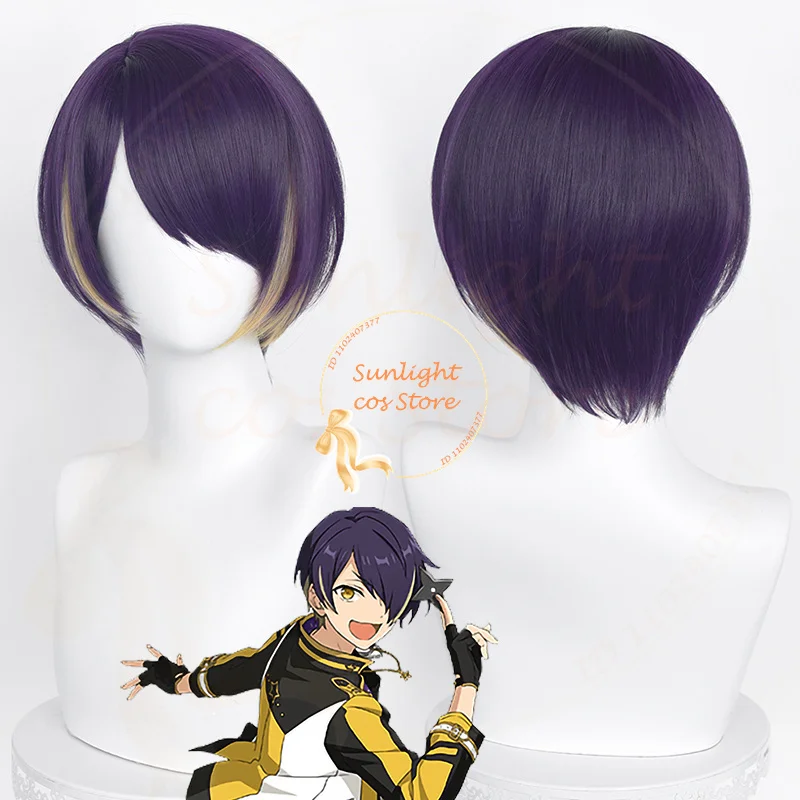 

Парик для косплея ES Shinobu Sengoku, 30 см, термостойкие синтетические волосы фиолетового цвета, аниме парик для косплея на Хэллоуин