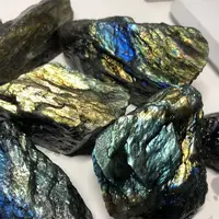Pierre naturelle de labradorite 20-200g, minéral de guérison Reiki, spécimen de pierre de lune, collection, paysage d'aquarium, cristal brut 1