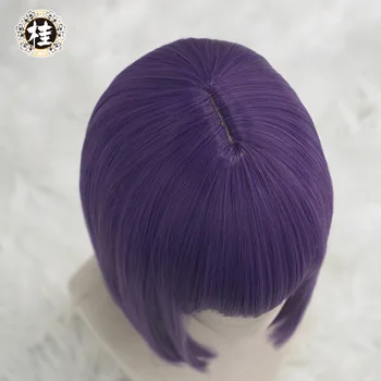 UWOWO Fate Grand Order FGO Shuten Douji Cosplay Wig 35cm Synthetic Purple Women