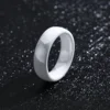 Bague en céramique 6 mm unisexe pour homme et femme, noire, blanche, verte, bleue, violette, simple, alliance de mariage, bague de promesse, bague pour le pouce, assortie, hypoallergénique