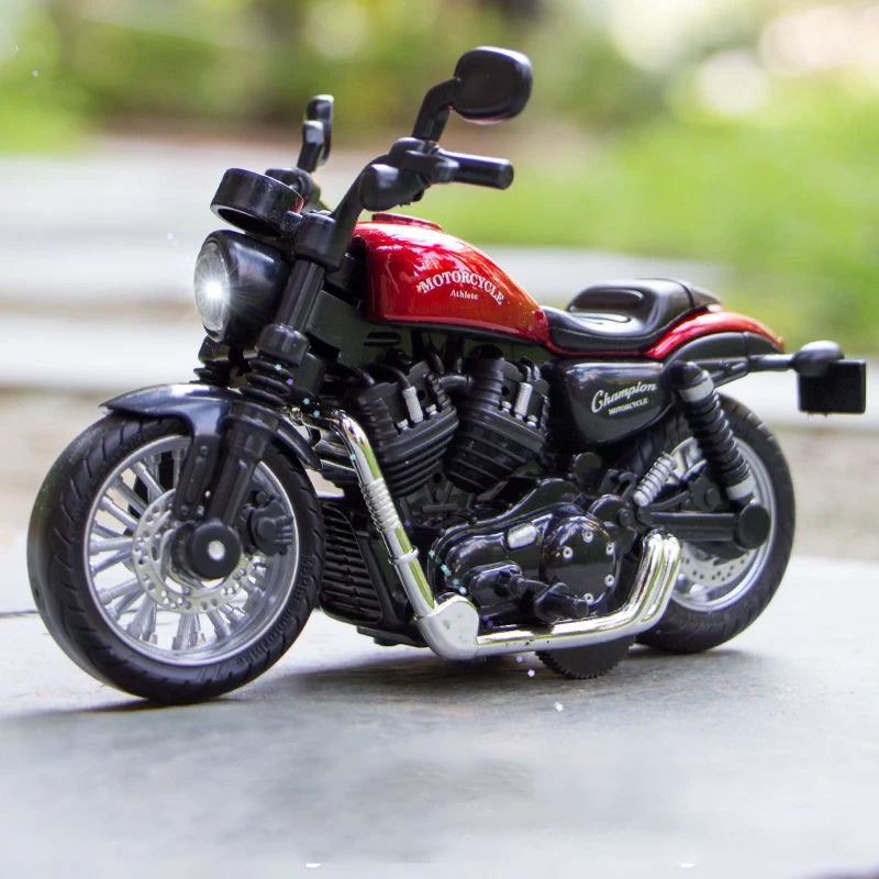 Alloy Motorcycle Model Toy with Sound and Light