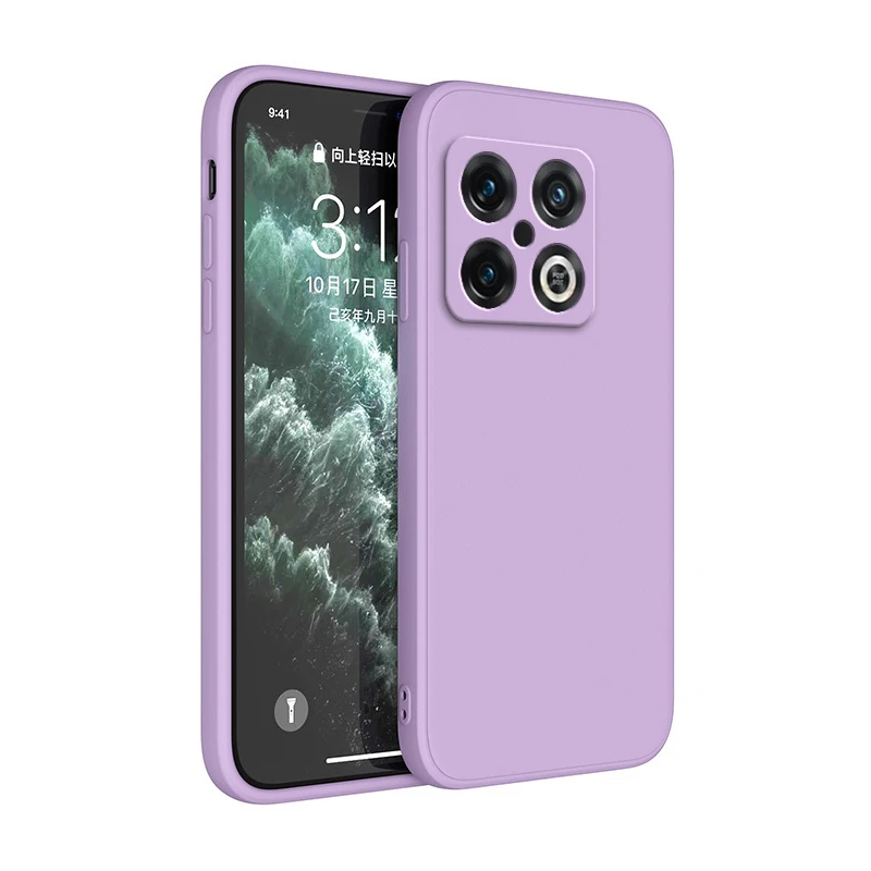 Luxury Shockproof Liquid Silicone Square Phone Case – Soft Back Cover Housing