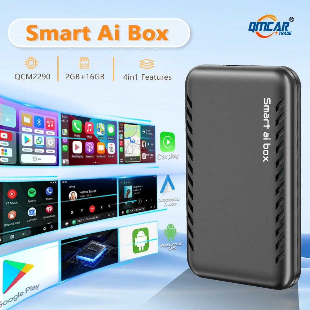 MILEL Android AI Box 付属品付き 2G+ 車・バイク・自転車 MILEL ミレルCarPlay AI Box Android11.0