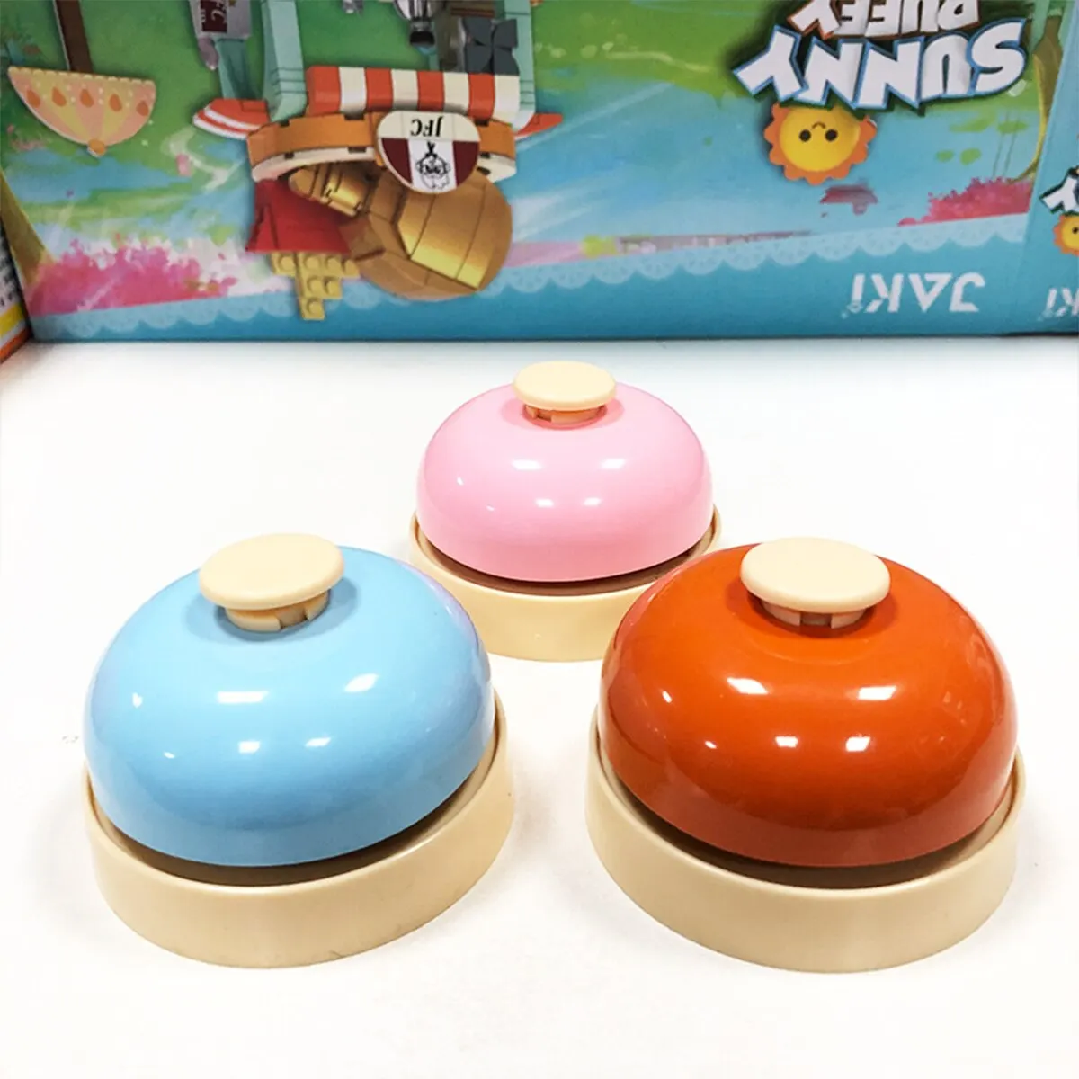 2Pcs Large Answer Bell Ring Ring Bell Creative Gift Restaurant Bar Table Toy Accessories answer bell toy