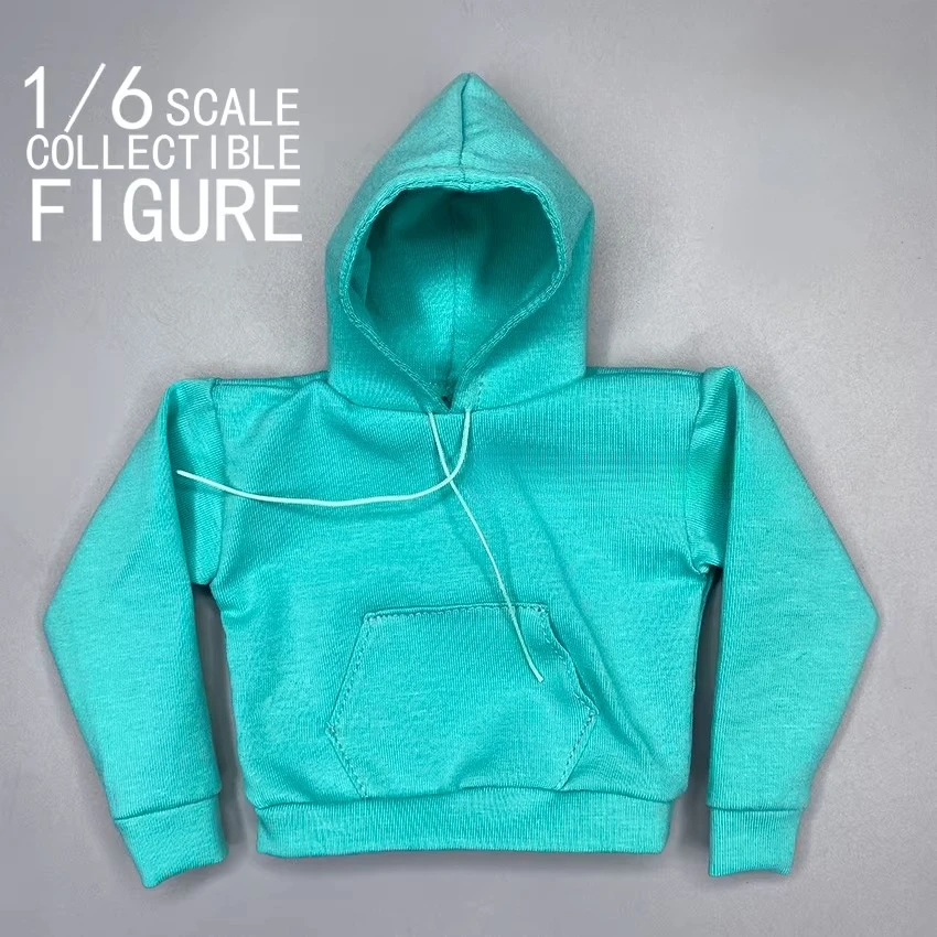 CROWDHTOYS 1/6 Maßstab Herren-Hoodie in Unifarbe, Oversize-Stil, Soldatenkleidung, Modell für 12-Zoll-Spielzeugfiguren und Puppen – Detail 21