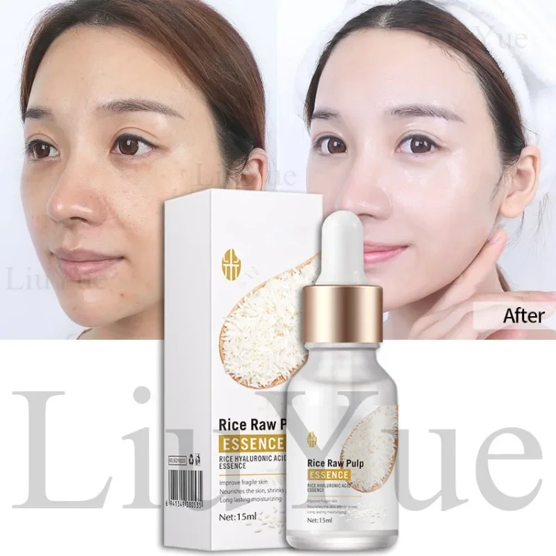 

Rice Raw Pulp Serum Hyaluronic Acid Face Essence Nourishing Moisturizing Whitening Anti-Wrinkle Serum Women Facial Skin Care
