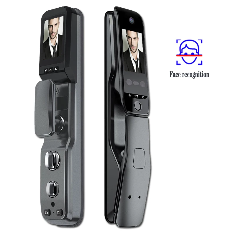 

Smart face Fingerprint Door Lock Security face & camera monitor Intelligent Lock Biometric Electronic Door Lock With APP Unlock