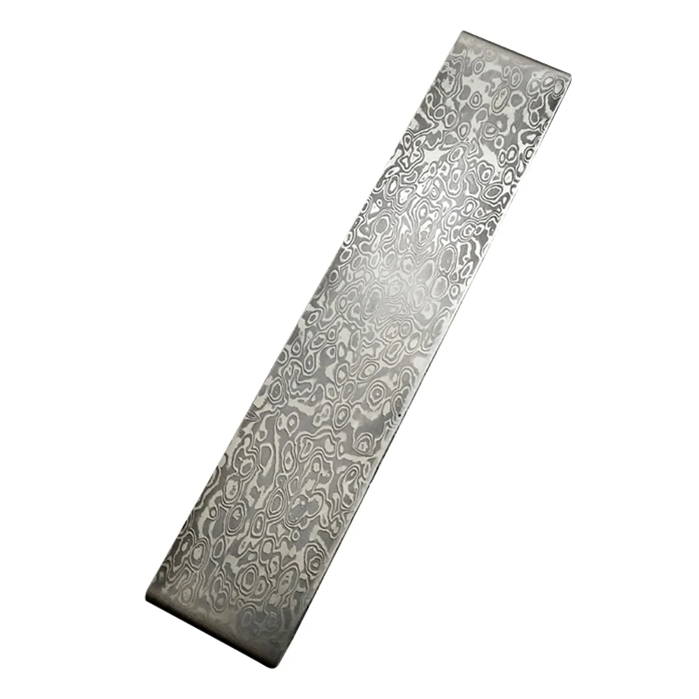 Damascus Steel Billet Patterned Steel Cutter Embryo Forging Materials Quenched S