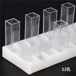 Пластиковый держатель кювет стойка для 12 ячеек 170x50x15mm