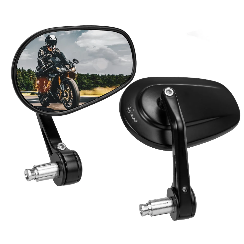 Emark Motorrad-Lenker-Endspiegel, CNC-Aluminium-Rückspiegel, universell, 7/8 Zoll, für Motorrad, E-Bikes, Roller, ATV, UTV – Detail 12