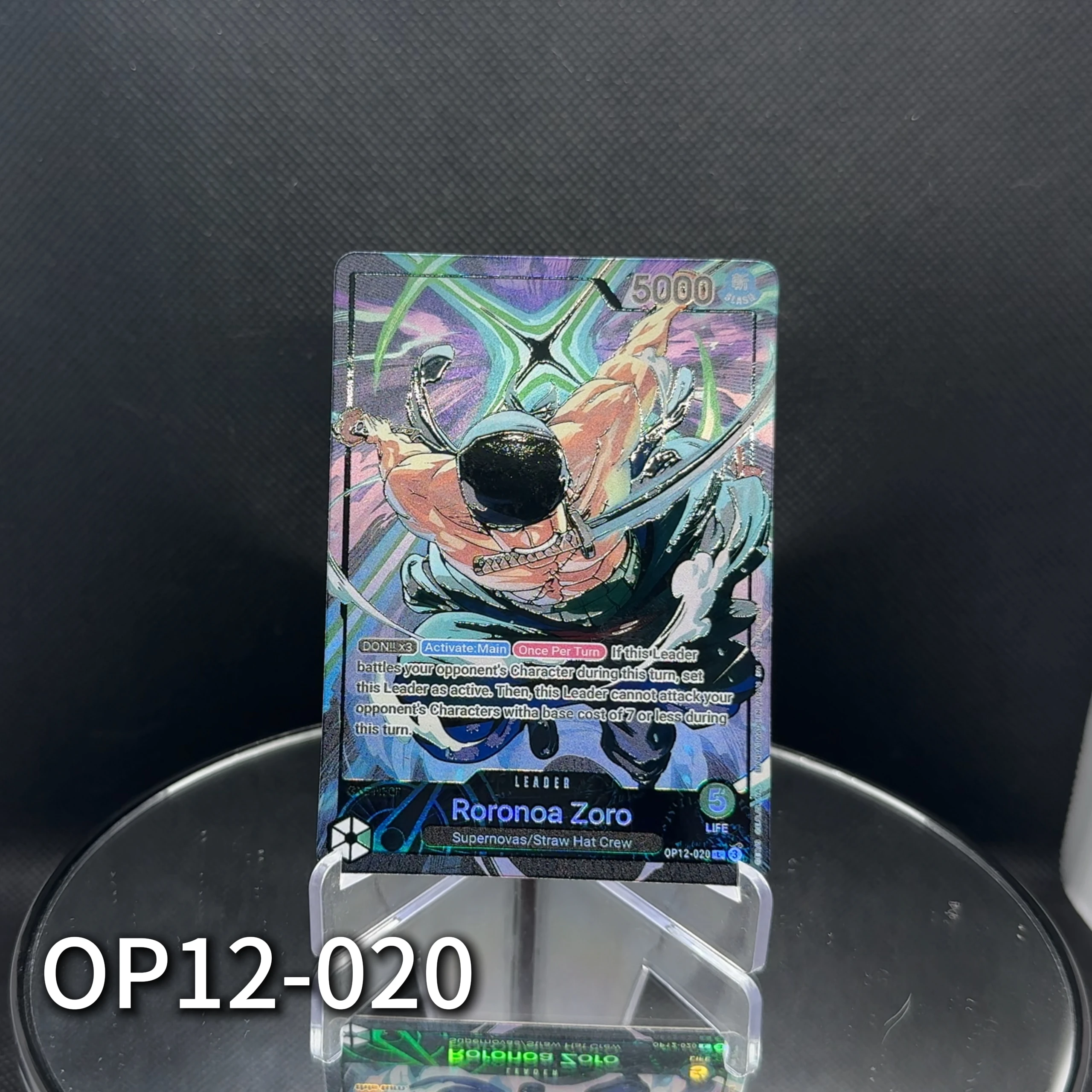 One Piece TCG OPCG English Leader card OP12 Leader Card Set Zoro