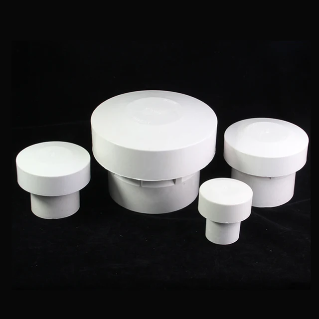 ท่อระบายน้ำวาล์วดูดพีวีซีพร้อมช่องระบายอากาศอัตโนมัติขนาด50 75 110 160หมวกกันฝนอเนกประสงค์ 1