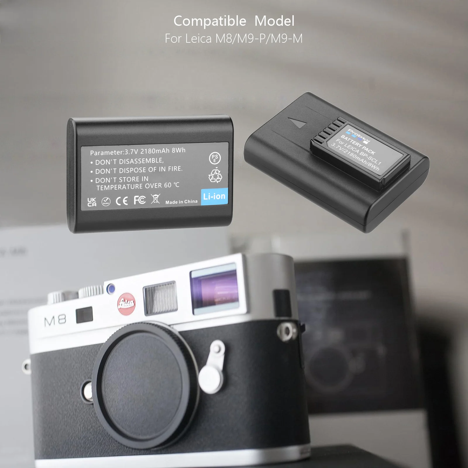 Probty For Leica M8 M8.2 M9 M9-P MM ME M-E BP-SCL1 14464 Camera