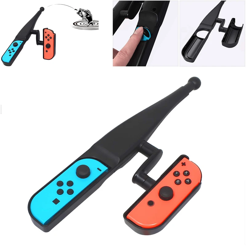 New Version Fishing Rod for Nintend Switch Joy-Con Accessories Fishing Game Kit for Switch Joy-Con Console Controller Game