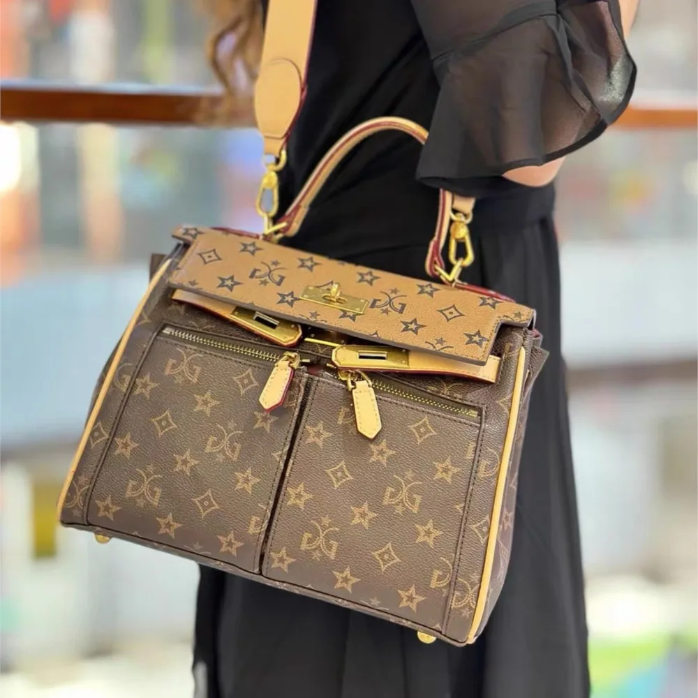 MISS GAIL brand fashionable double pocket women's bag with large