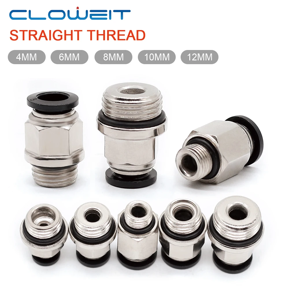 Compressed Air Pipe Fittings Quick Air Connector Tube 6mm Pipe Air