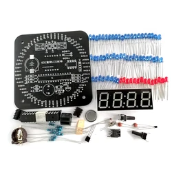 DIY Electronic Digital Clock Kit with LED Temperature & Time Display (Without Shell)