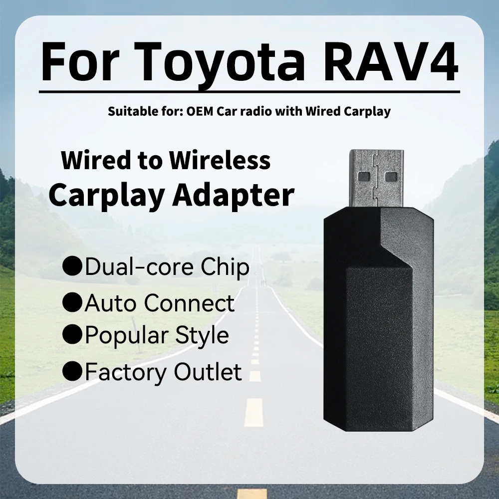 

Новый мини-адаптер Apple Carplay для Toyota RAV4 Smart AI Box, автомобильный OEM проводной автомобильный переходник для беспроводного Carplay USB-ключа Plug and Play