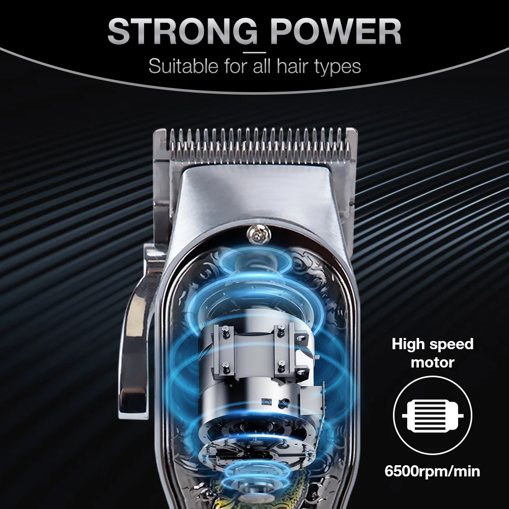 Hair Clipper Barber Dragon Hair Trimmer for Men Finishing Hair Cutting Machine