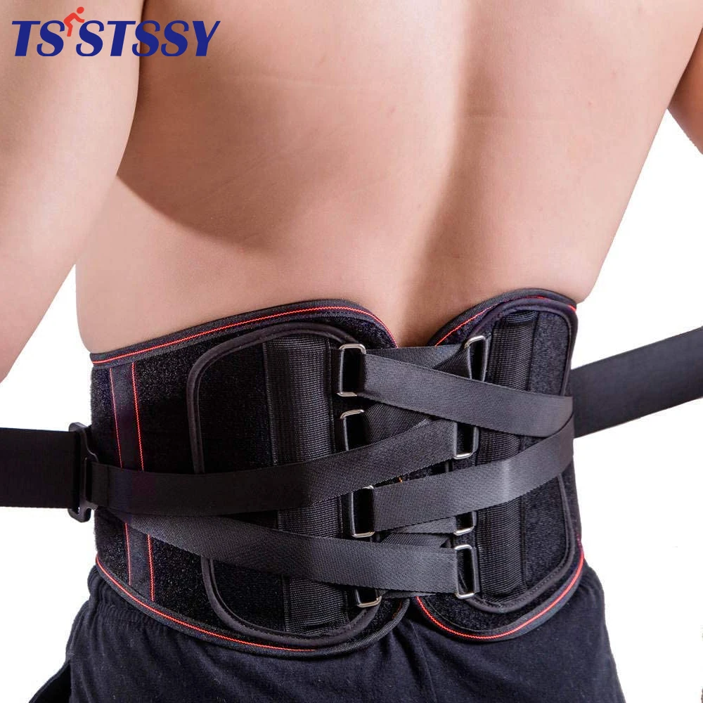 

TSSTSSY Lumbar Support Belt Men Women Adjustable Waist Straps for Sciatica,Spinal Stenosis,Scoliosis,Herniated Disc Pain Relief