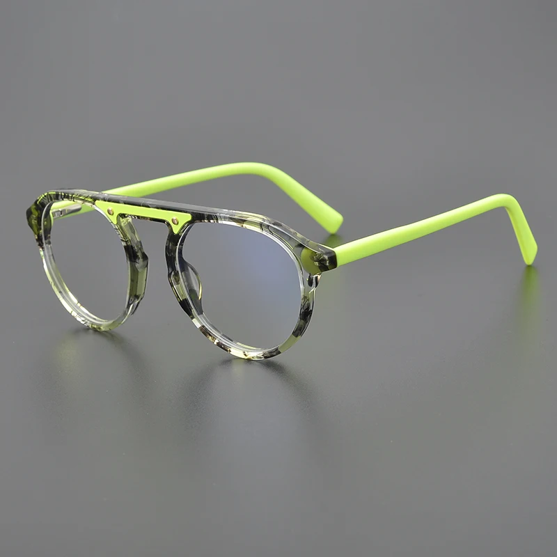 

Classic Fashion Acetic Acid Eyewear Frame Women Circular Design Color Optical Glasses Men Myopia Hyperopia Prescription Eyeglass