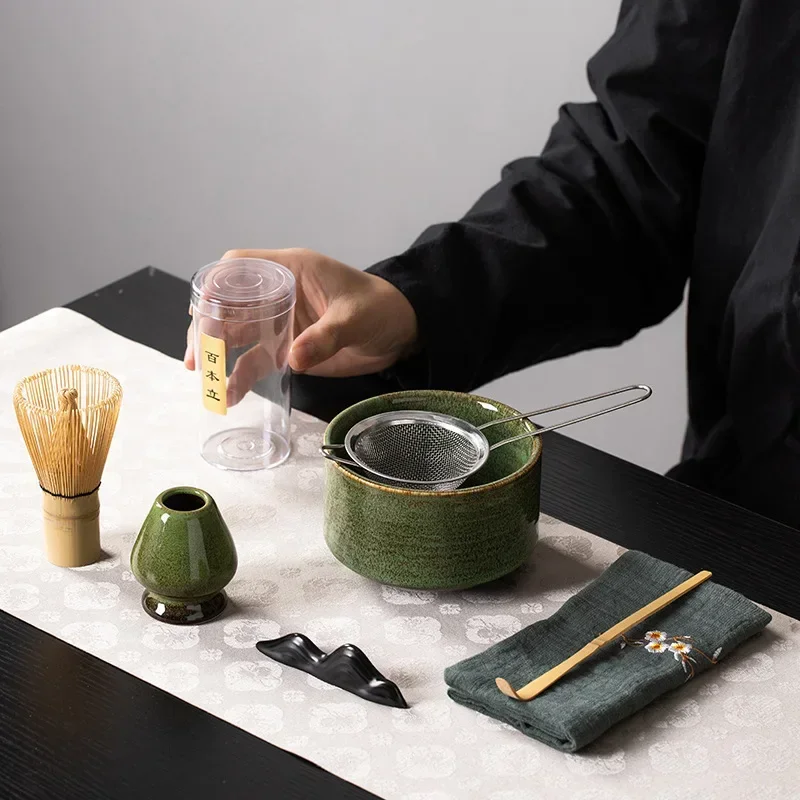 4/7PCS Ceramic Set Safe Bamboo Teaspoon Tea Indoor Shop Tea-making Tools Accessories Birthday Gifts