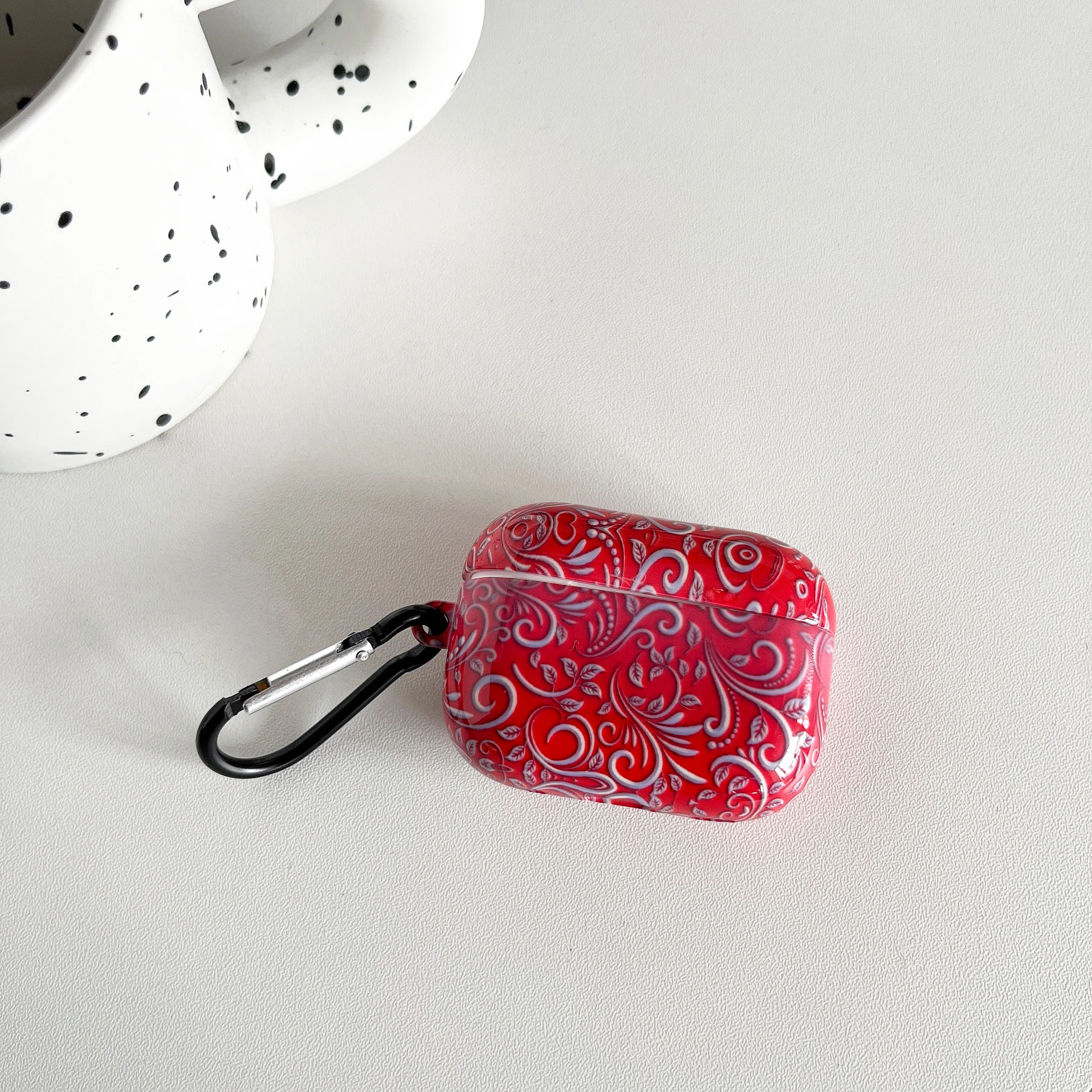 Red Line Pattern Case for AirPods