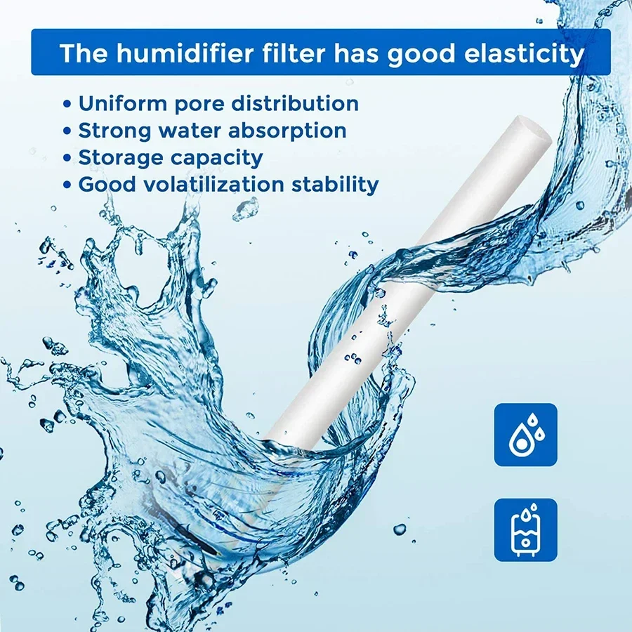 Humidifier Filter Replacement Cotton Sponge Stick for Home Mini Humidifier Aroma Diffuser Mist Maker Air 10Pcs/Pack