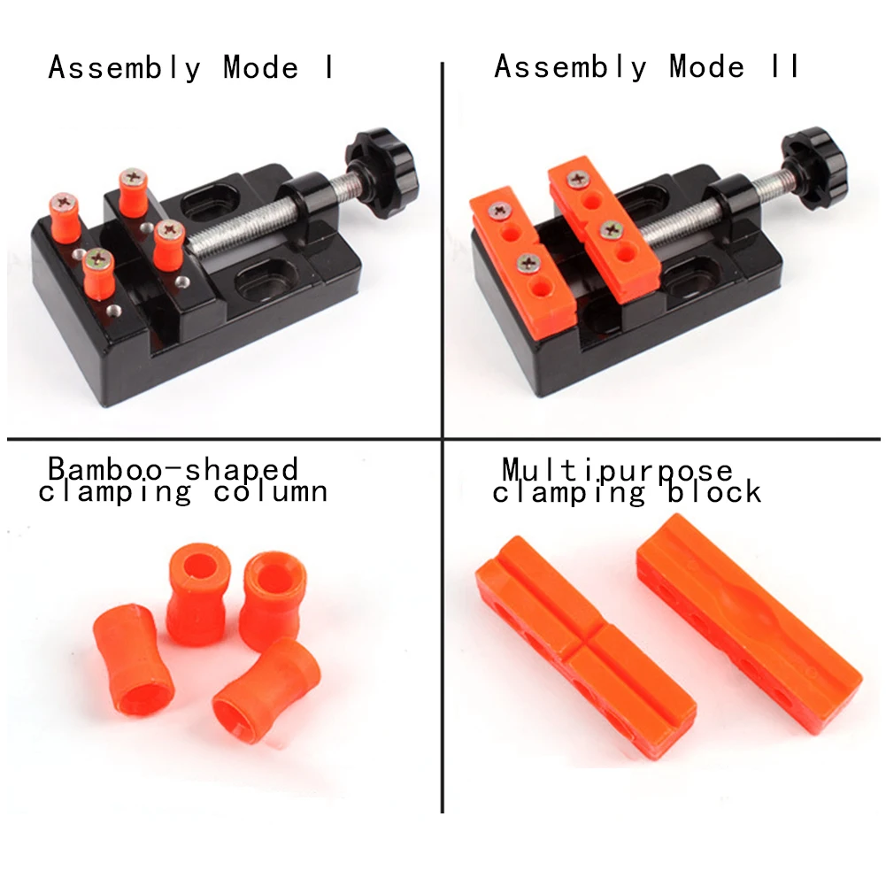 Mini Bench Vise 57mm Mini Table Vise Pliers Universal Table Bench Clamp Vise Jaw Carving Drill Press DIY Woodworking Hand Tool