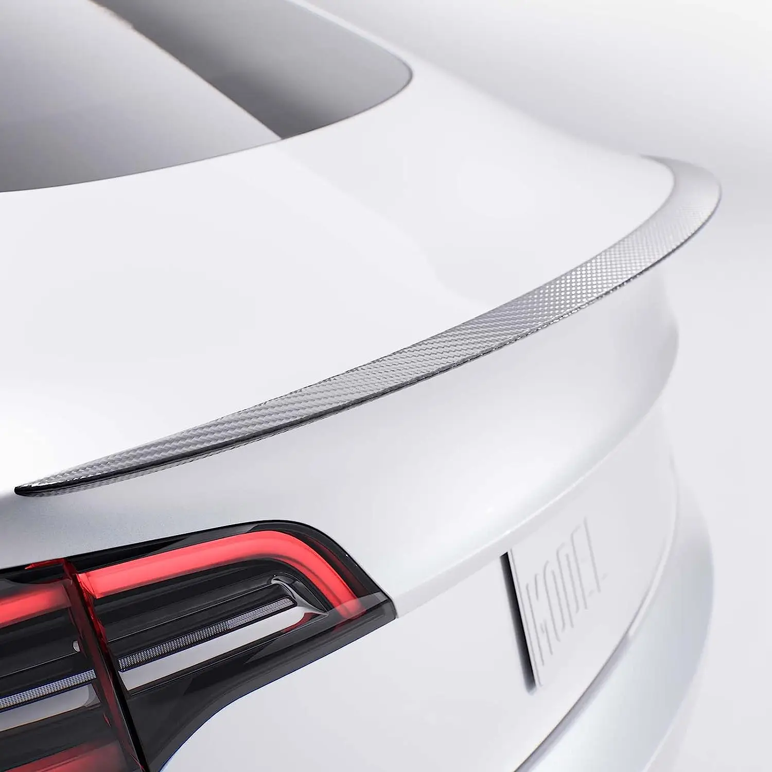 For Tesla 2024 Model 3 highland Rear Spoiler Wings ABS Rear Trunk Spoiler  Lip Tail Wing Rear Trunk Car Styling Kits Accessories - AliExpress