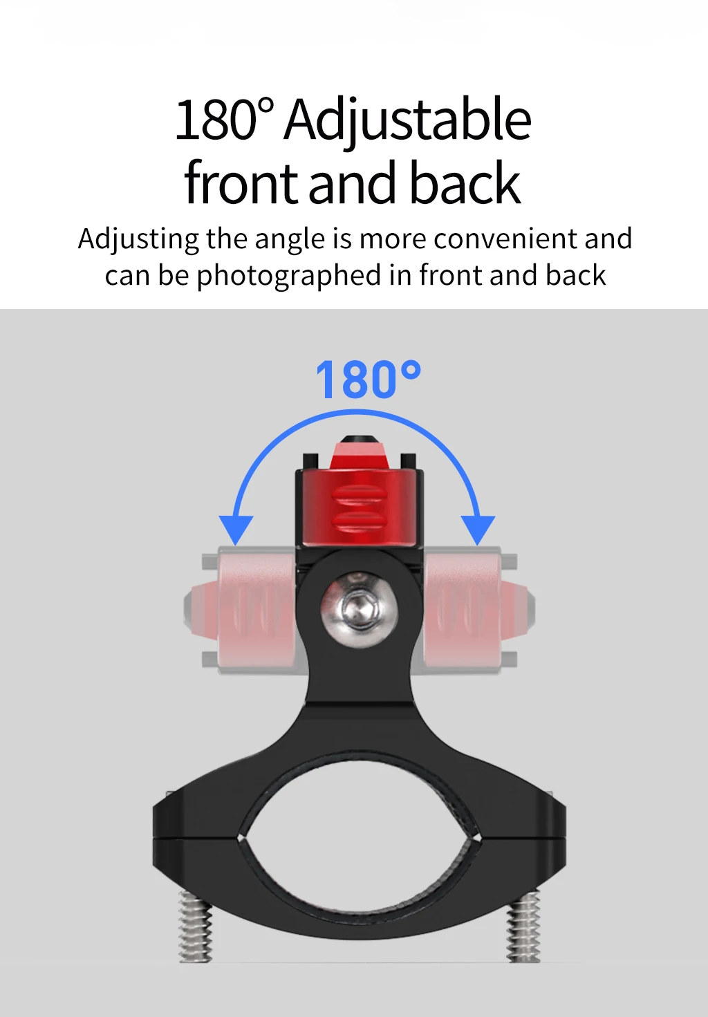 Motorrad-Lenkerhalterung für GoPro 13-Zubehör, magnetische Schnellspanner, Aluminiumklemme, verstellbare Dämpfung, Kamera, Fahrradhalterung – Detail 17