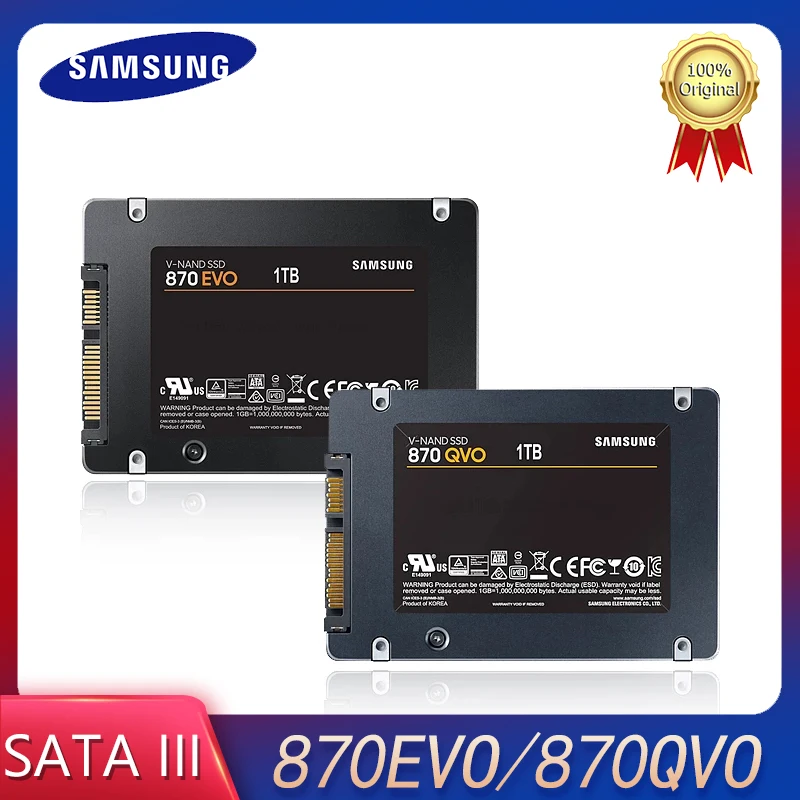 SAMSUNG 2.5 ''SATA SSD 870 Evo 1T 500GB 250GB nternal Solid State Drive  disco di archiviazione ad alta velocità 870QVO 4T 2T per Laptop Desktop -  AliExpress