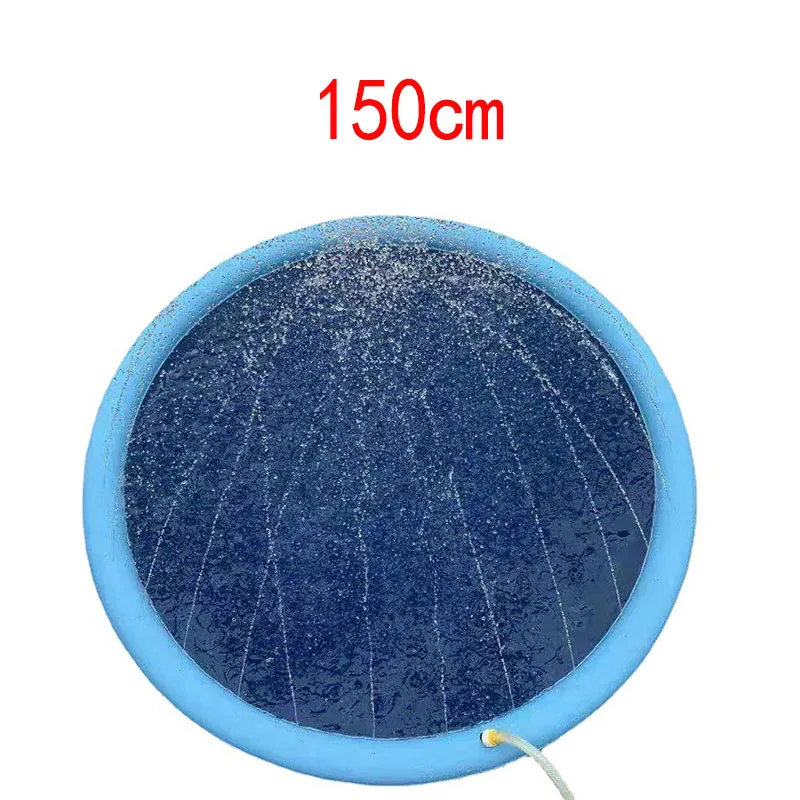 Pet Sprinkler Pad Dog Swimming Pool Inflatable Water Spray Pad Mat Tub,  Summer Cool Dog Bathtub For Dogs - Temu