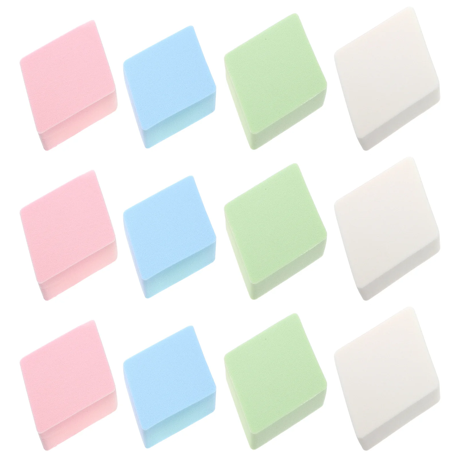 

12 Pcs Rhombus Sponge Puff Powder Supply Rhombic Makeup Wet and Dry Multi-function Accessory Hydrophilic Polyurethane