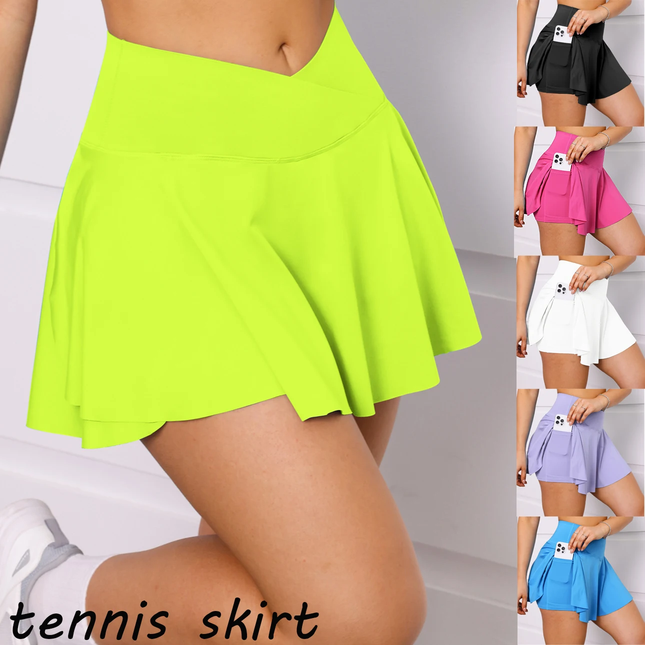 2024 Golf Skirt Women High Waist V Summer Running Outdoors Tennis Sport Skirt Pockets Fitness Casual Shorts Best Sellers In Women's Clothing 2024 Golf Skirt Women High Waist V Summer Running Outdoors Tennis Sport Skirt Pockets Fitness Casual Shorts Best Sellers In Women's Clothing