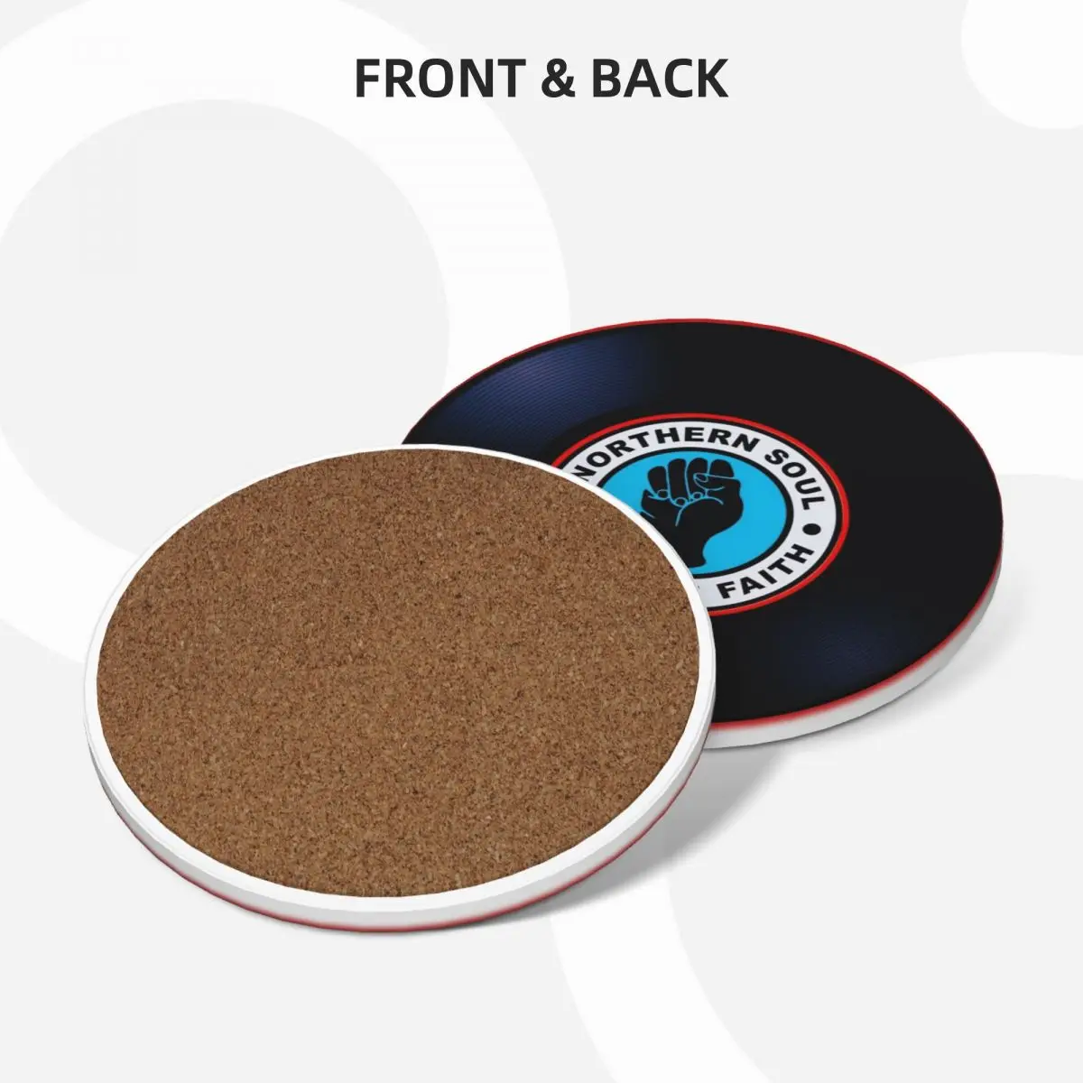 Northern Soul Vinyl Record Ceramic Coasters (Set of 4) black customized Coasters 2 Sf555c4ac1bc44e13a15d2c0d3d992f4dV