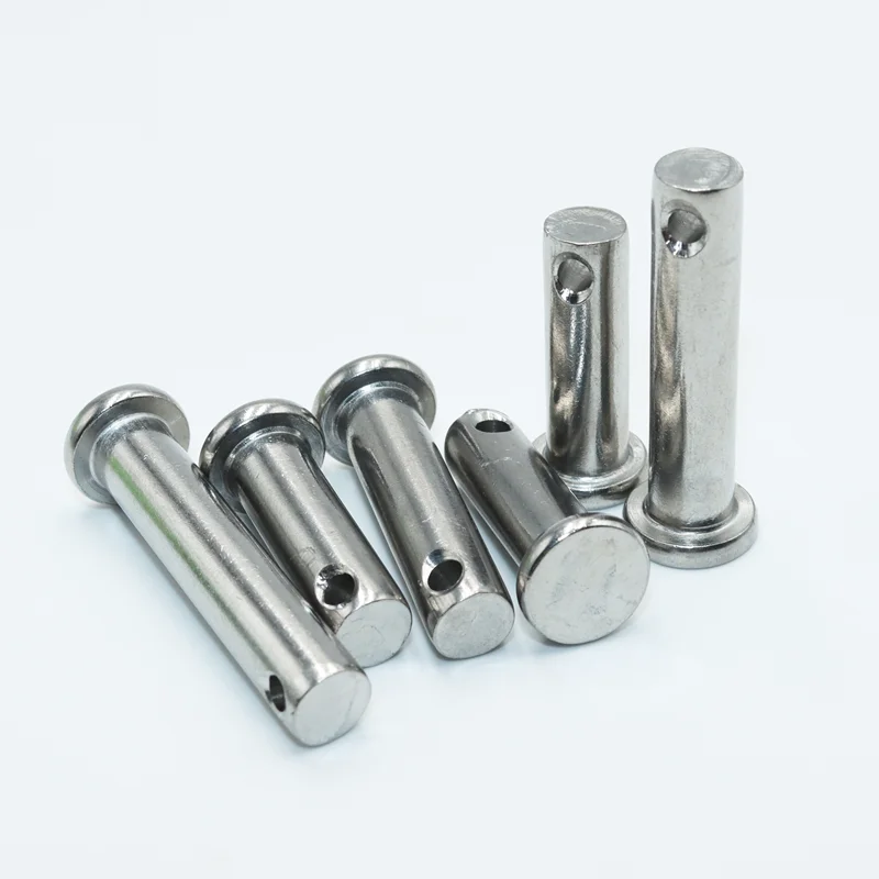304 Stainless Steel with Hole Pin Shaft Cotter Pin Set M3 M4 M5 M6 M8 M10 M12 Flat Head Cylindrical Plug Positioning Pins GB882