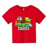 Summer Funny Children T-shirt Cotton Pvz Plants Vs Zombie Plants Print Kid T Shirts Game Garden Warfare Plants Baby Tee Clothing 5