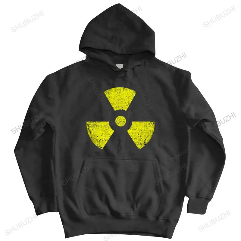 

Hot sale autumn cotton hoody men funny pullover Outwear BLACK RADIOACTIVE VINTAGE SYMBOL sweatshirts teenagers hooded jacket