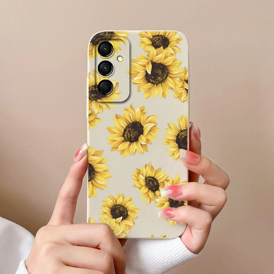 Beautiful Flower Mountain Liquid Shockproof Anti-Fingerprint Silicone Case