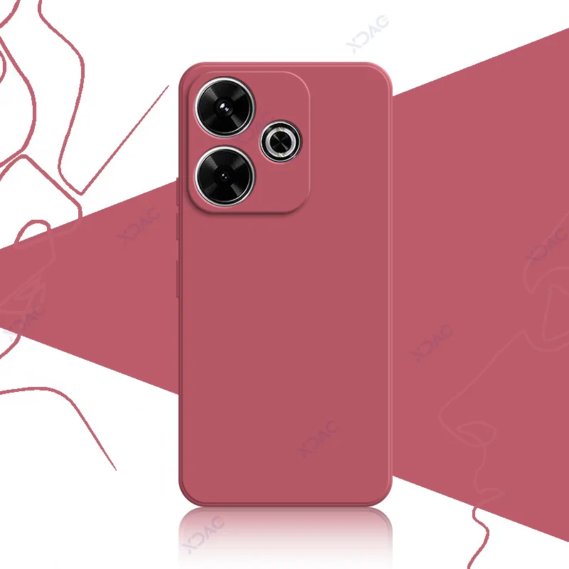 Luxury Soft Silicone Waterproof Mobile Phone Case - 360° Protection, Elegant Square Design