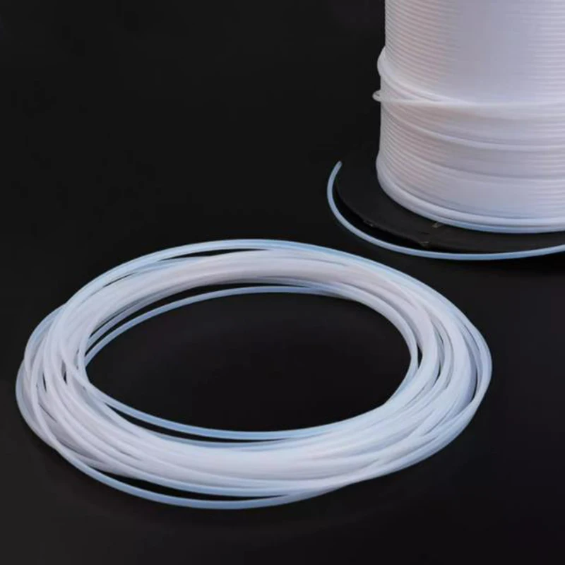Plastic Tube 1Pcs PTFE Capillary Soft Tube ID 0.3-4mm Filament High Temperature Corrosion Resistance 3D Printer Part