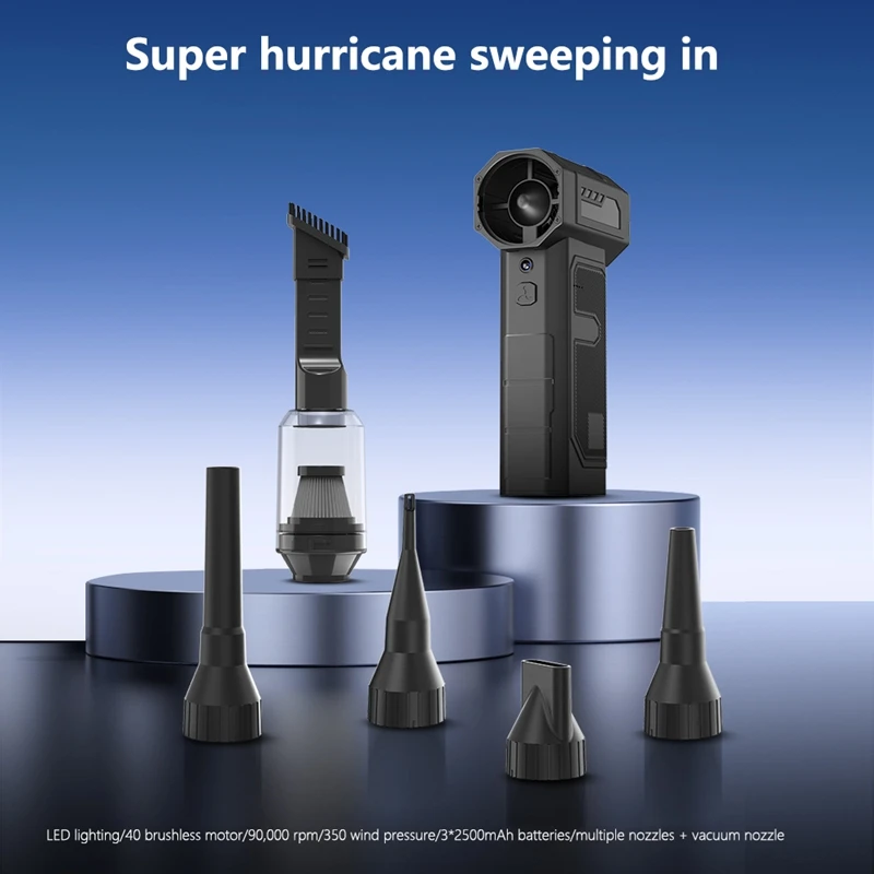 New Portable Air Violent Blower Mini Turbo Jet Fan Handheld Brushless Motor 90000 RPM Wind Speed 40m/s industrial Duct Fan 2025