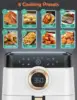 Airfryer Oven 8QT Large 1700W 8-in-1 with Touch Screen Air Fryers Dishwasher Safe Nonstick Basket Freidora de 5