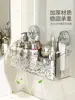 Capacity Pattern Suction Cup Shelf Multi-Capacity Sucker Rack Bathroom Suction Tray Shelf, No Punch Box Bathroom Hanging Basket 2